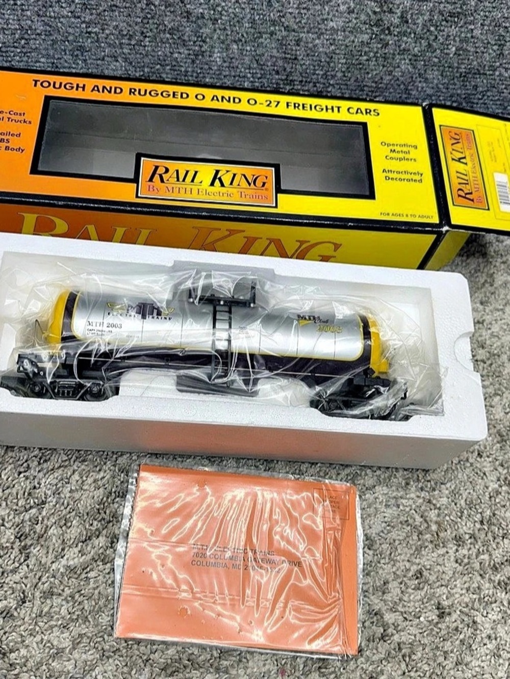 MTH Rail King 30-7380 Modern Tank Car O Gauge train car tanker